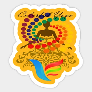 Colorful Yoga Sticker